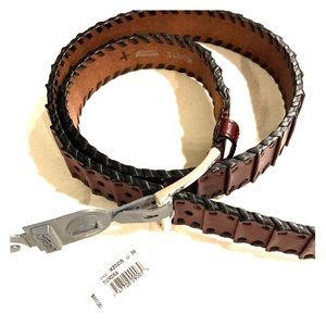 NWT Brown Brighton Belt with Silver Buckle size 36